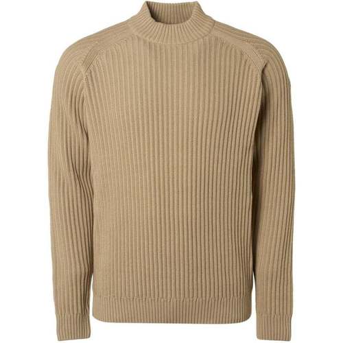 Vêtements Homme Sweats No Excess Pull Col Montant Knitted Beige Beige