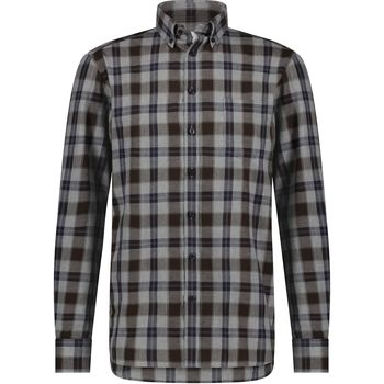 chemise state of art  chemise a carreaux gris 