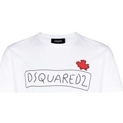 Vêtements Homme The home deco factory Dsquared T SHIRT LOGO SUPERCREW DSQUARED S71GD1130 Blanc