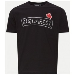 Vêtements Homme T-shirts & Polos Dsquared T SHIRT short-sleeved LOGO SUPERCREW DSQUARED S71GD1130 Noir