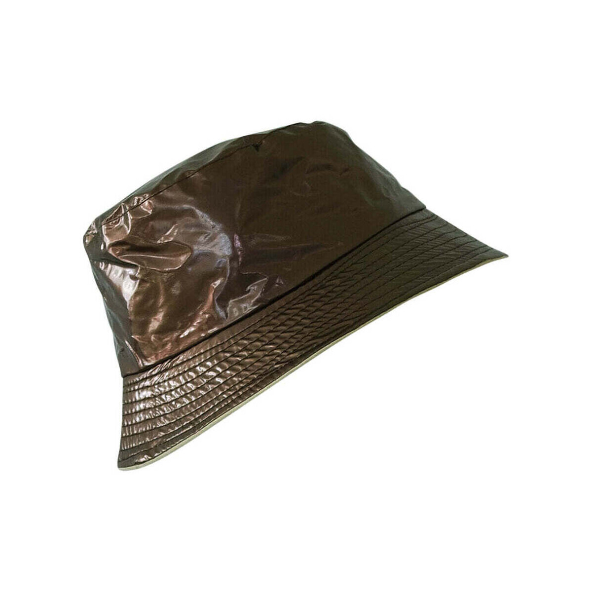 Accessoires textile Femme Chapeaux Chapeau-Tendance Bob de pluie vinyle Marron