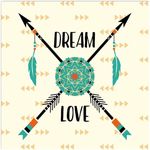 Petit cadre en bois Collection Apache - Dream Love