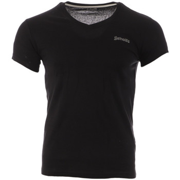 Vêtements Homme T-shirts manches courtes Schott SC-JEFFVNECK Noir