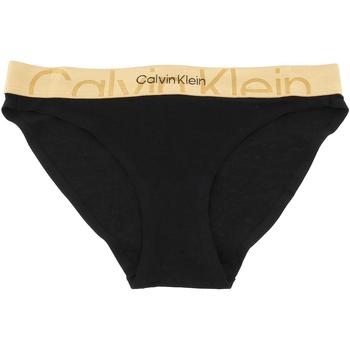 Sous-vêtements Femme Culottes & slips Calvin Klein Jeans Bikini black w.old gold wb l Noir