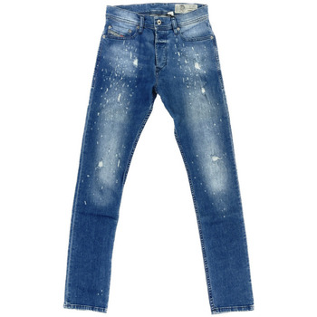 Vêtements Homme Mid-Length Jeans droit Diesel - Jean délavé - bleu Autres