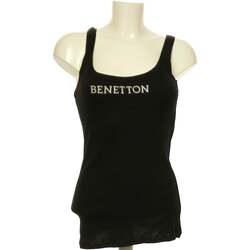 Vêtements Femme Débardeurs / T-shirts sans manche Benetton débardeur  34 - T0 - XS Noir Noir