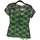 Vêtements Femme T-shirts & Polos Zara top manches courtes  34 - T0 - XS Vert Vert