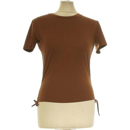 Vêtements Femme T-shirts & Polos Zara top manches courtes  38 - T2 - M Marron Marron