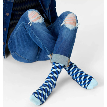 Happy socks Chaussettes Blocs Bleu Multicolore