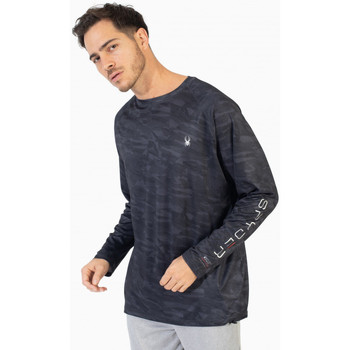 Vêtements Homme Veste Full Zip Spyder T-shirt manches longues Quick-Drying UV Protection Noir