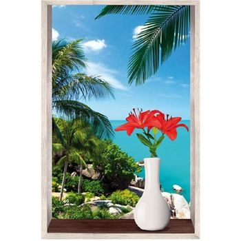 Maison & Déco Porte Clés Jamaica Peace Cadoons Toile Zen 60 x 40 cm Multicolore