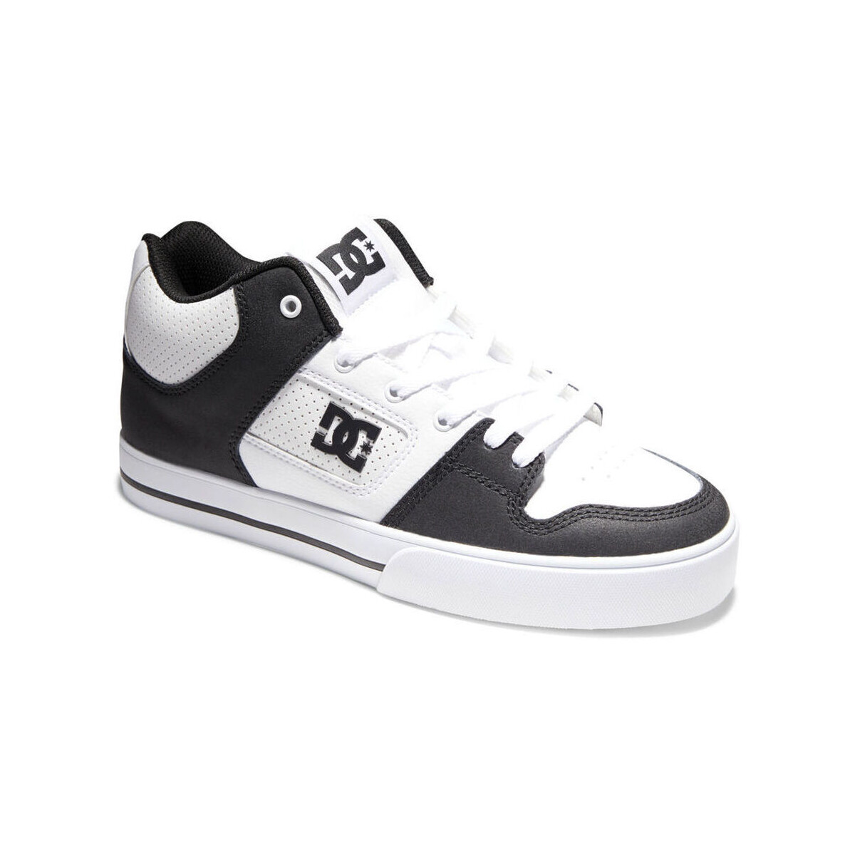 Chaussures Homme Baskets mode DC Shoes Pure mid ADYS400082 WHITE/BLACK/WHITE (WBI) Blanc