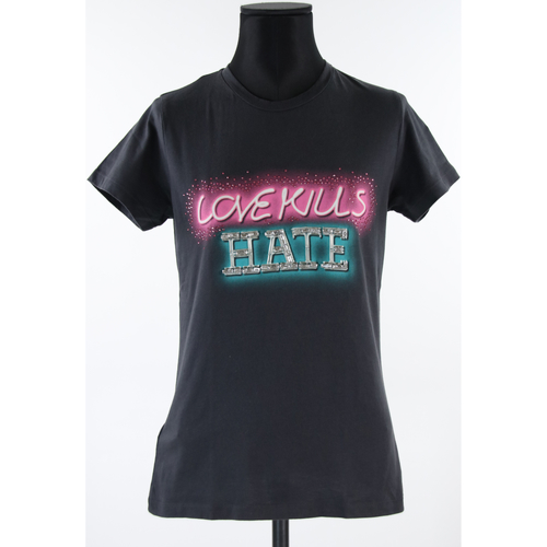 Vêtements Femme v10m2 Y7n5 | Accattivare Pinko T-shirts en coton Anthracite