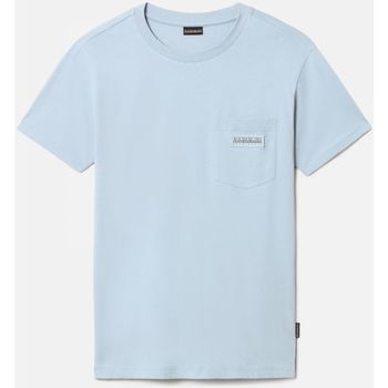 Vêtements Homme T-shirts & Polos Napapijri S-MORGEX NP0A4GBPI2C-BLUE FOG Vert