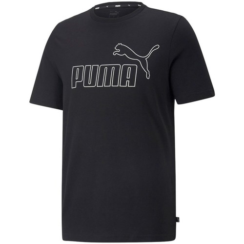 Vêtements Homme T-shirts manches courtes Puma Ess Elevated Tee Noir
