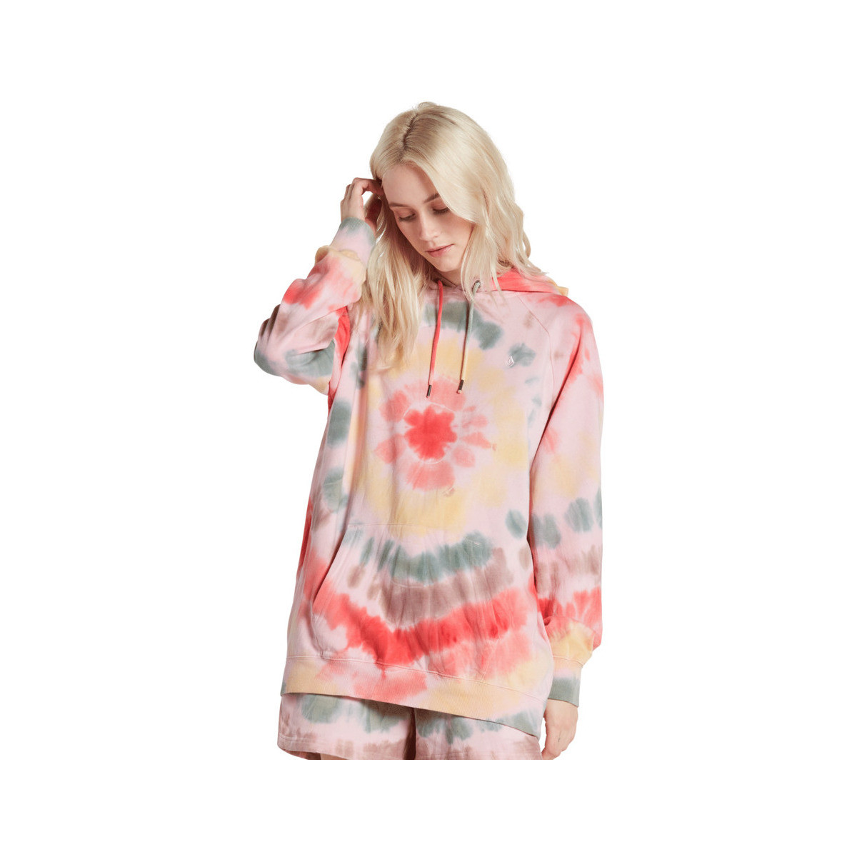 Vêtements Femme Polaires Volcom Truly Stoked Bf Earth Hoodie Multi Multicolore