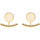 Montres & Bijoux Femme Boucles d'oreilles Bangle Up Boucles d'oreilles  Comète 2 en 1 blanc

sable Jaune