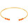 Montres & Bijoux Femme Bracelets Bangle Up Jonc  Lumi tangerine Jaune
