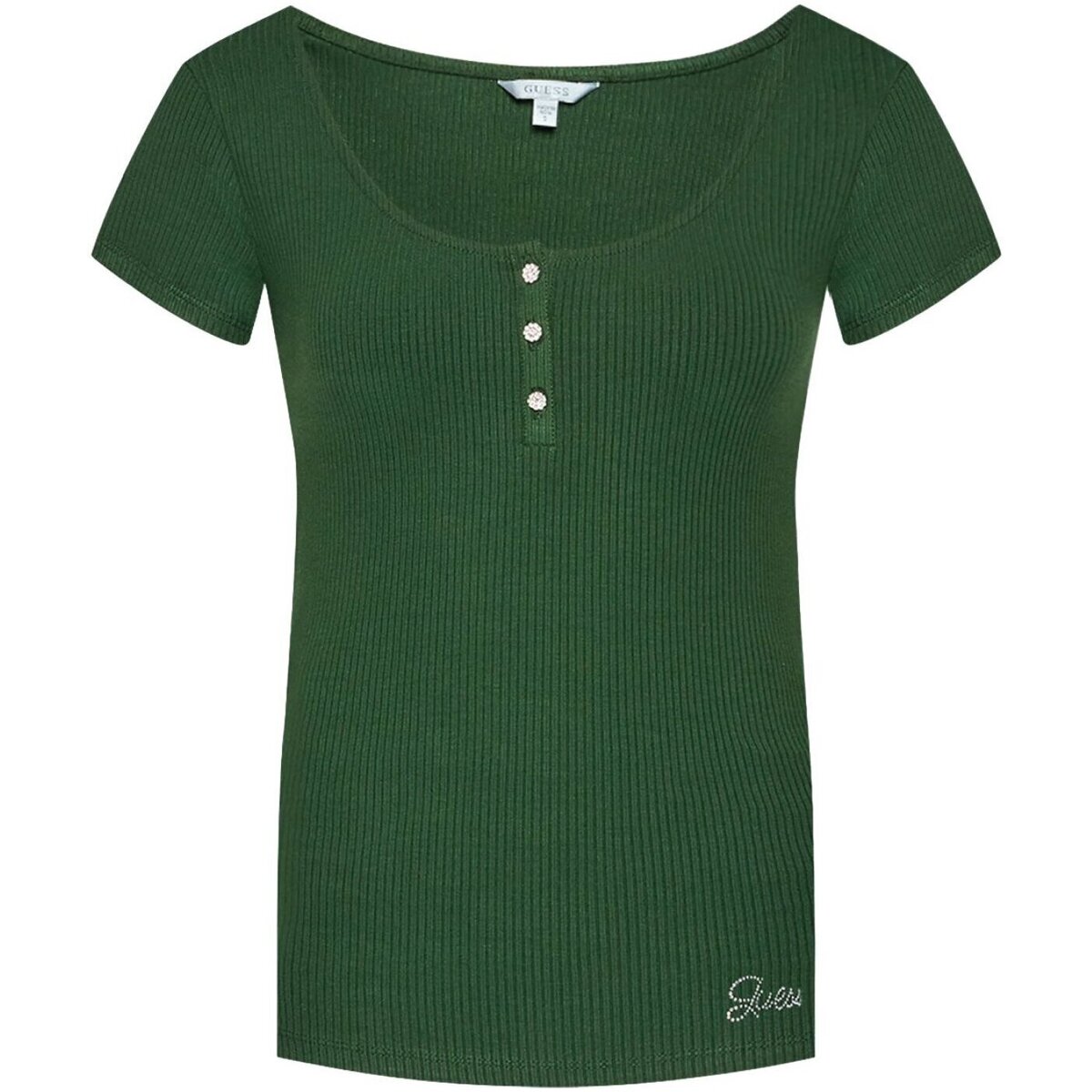 Vêtements Femme T-shirts & Polos region Guess W2YP24 KBCO2 Vert