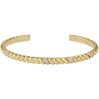 Montres & Bijoux Femme Bracelets Fossil Bracelet jonc  Vintage Twists acier doré Jaune