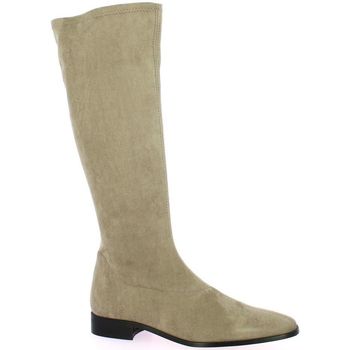 Chaussures Femme Bottes Pao bottes cuir velours Beige