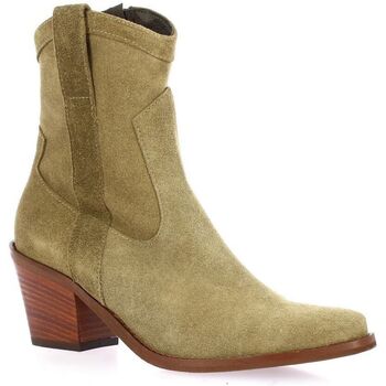 Chaussures Femme Boots Pao Boots cuir velours Taupe