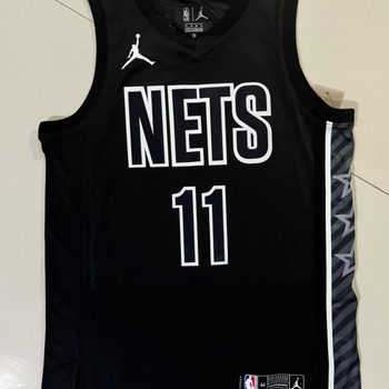 brassières de sport jordan junior  nba brooklyn nets black #11 irving aj basketball suit m 