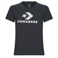 Vêtements Femme T-shirts manches courtes Converse FLORAL STAR CHEVRON Noir