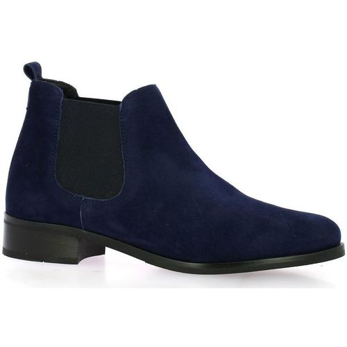 Chaussures Femme Boots the So Send Boots the cuir velours Marine
