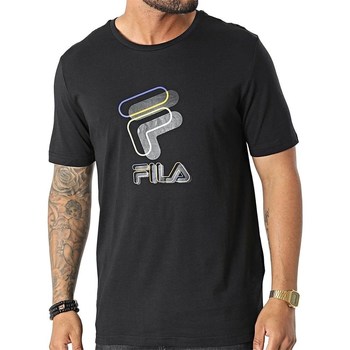 Vêtements Homme T-shirts manches courtes Gel Fila Bibbiena Tee Noir