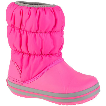 Chaussures Fille Bottes de neige Crocs Winter Puff Boot Kids Rose