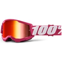 Accessoires Accessoires sport 100 % Feminin 100% Masque VTT Strata 2 Junior - Fletcher/Mirror Red FLETCHER