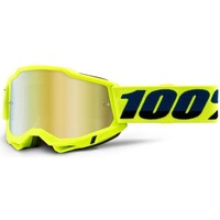 Accessoires Accessoires sport 100 % Feminin 100% Masque VTT Accuri 2 - Yellow/Mirror Gold Lens YELLOW MIRROR