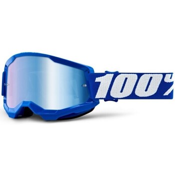 Accessoires Accessoires sport 100 % Feminin 100% Masque VTT Strata 2 - Blue/Mirror Blue Lens BLUE MIRROR
