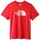 Vêtements Femme T-shirts manches courtes The North Face T-Shirt EASY - Red/White Rouge