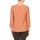 Vêtements Femme T-shirts manches longues Color Block 3214723 Corail