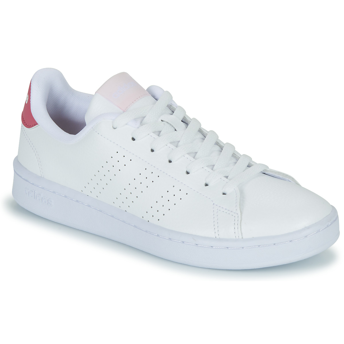 Chaussures Femme Baskets basses health Adidas Sportswear ADVANTAGE Blanc / Rose
