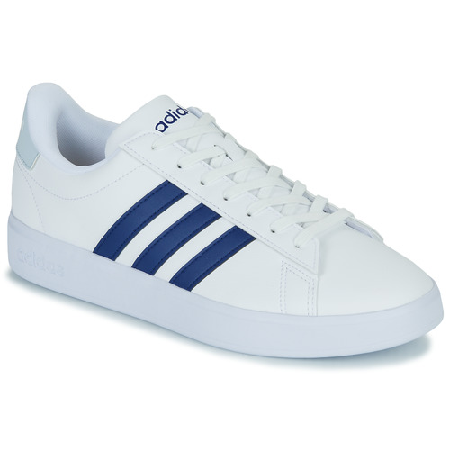 Adidas Sportswear GRAND COURT 2.0 Blanc / Bleu - Livraison Gratuite |  Spartoo ! - Chaussures Baskets basses Homme 63,70 €