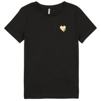 Vêtements Fille T-shirts manches courtes Only KOGKITA S/S LOGO TOP JRS NOOS Noir