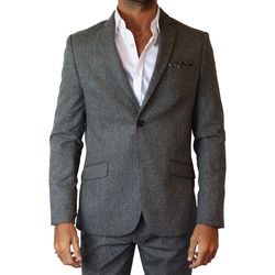 Vêtements Homme Vestes / Blazers Selected Veste en flanel Gris H Gris
