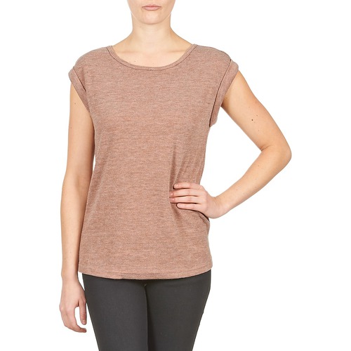 Vêtements Femme T-shirts graphic-print manches courtes Color Block 3203417 Vieux Rose chiné / Gris