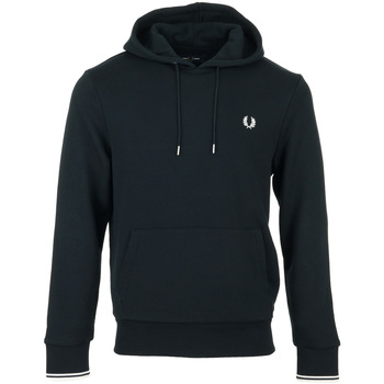 Fred Perry Tipped Hooded Sweatshirt Bleu