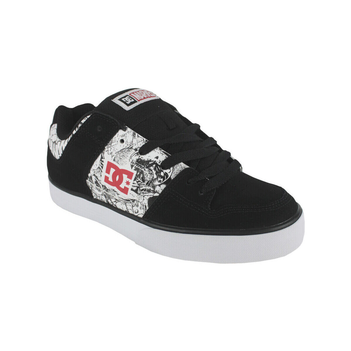 Chaussures Homme Baskets mode DC Shoes Dp pure ADYS400094 BLACK/WHITE/RED (XKWR) Noir