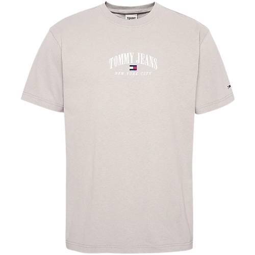 Vêtements Homme T-shirts & Polos Tommy Jeans T shirt universitaire homme  Ref 58740 Beige