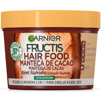 Beauté Soins & Après-shampooing Garnier Fructis Hair Food Manteca De Cacao Mascarilla Rizos Nutridos 