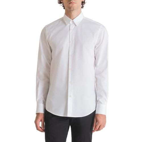 Vêtements Homme Chemises manches longues Antony Morato MMSL00690-FA440047 Blanc