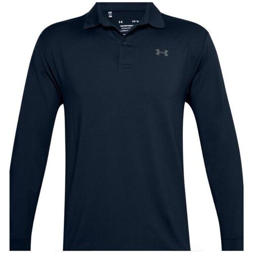 Vêtements Homme Polos manches longues Under Armour Polo Performance 2.0 Homme Academy/Pitch Gray Bleu