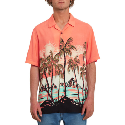 Vêtements Homme Chemises manches courtes Volcom Parodice Ss Living Coral Orange