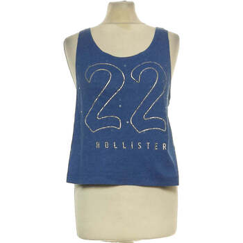 Vêtements Femme T-shirts & Polos Hollister débardeur  36 - T1 - S Bleu Bleu