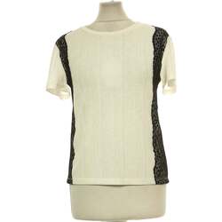 Vêtements Femme Pulls & Gilets Zara top manches courtes  38 - T2 - M Blanc Blanc